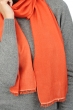 Cashmere & Silk ladies shawls scarva mandarin red 170x25cm